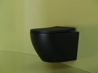 Подвесной унитаз Ceramica Nova Uno Rimless CN11001MB чёрный матовый